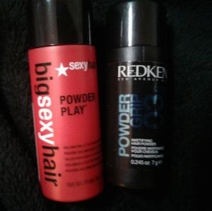 Big sexy hair and Redken hair powder